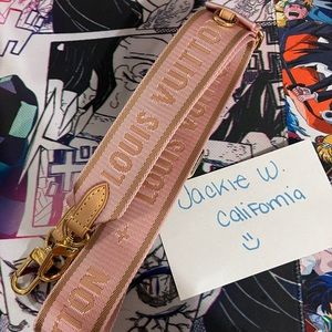 ❌SOLD❌ Louis Vuitton Rose Clair Strap